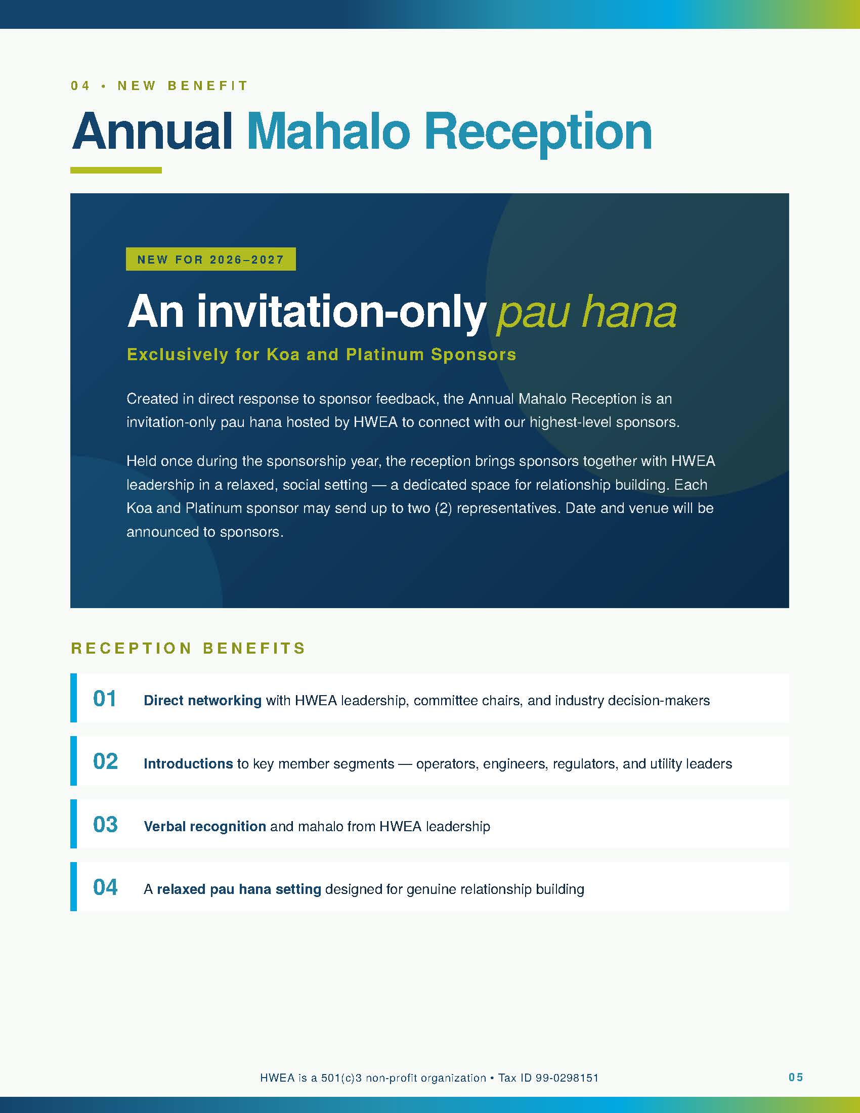HWEA 2026 2027 Annual Sponsorship Brochure Final Page 5
