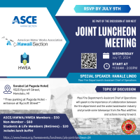 July Joint Luncheon Meeting (ASCE/AWWA-HI/HWEA)